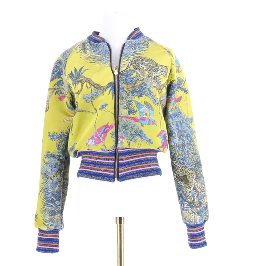 Medium Chartreuse Tiger Jacquard