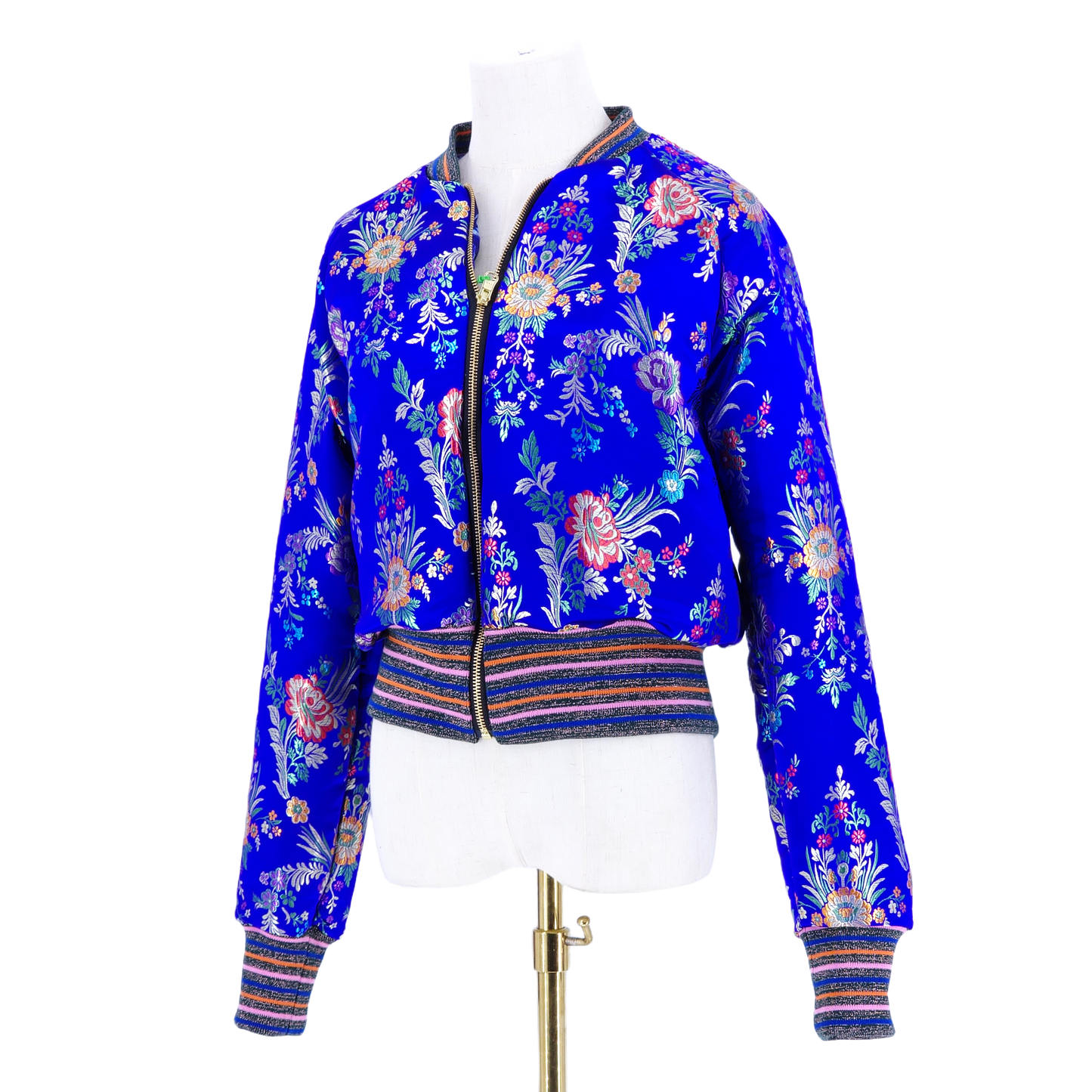 Large Electric Blue Jacquard
