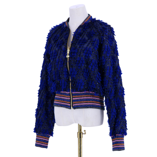 Large Fine Blue Tassels
