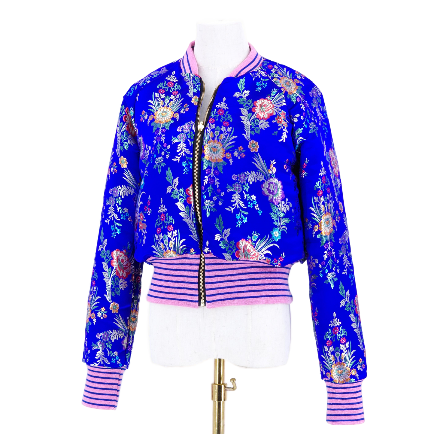 Medium Electric Blue Jacquard