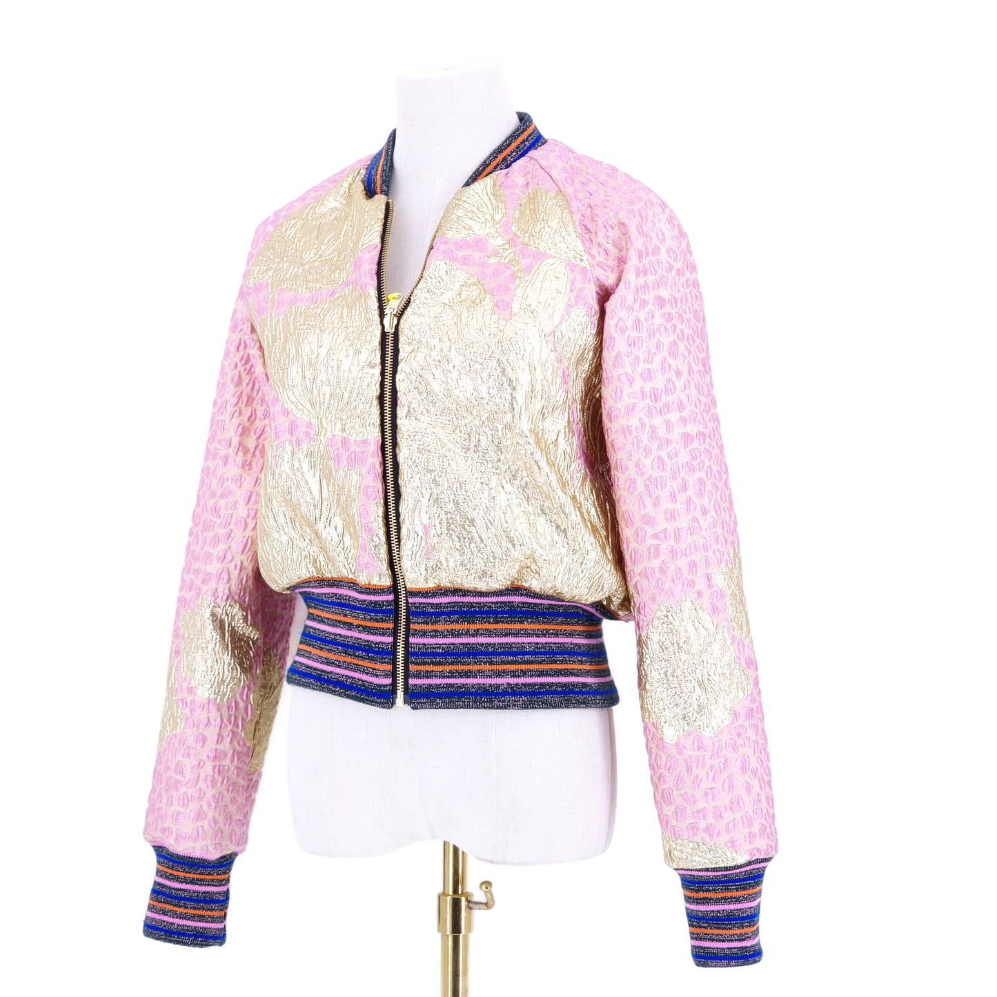 Small Pink and Gold Brocade