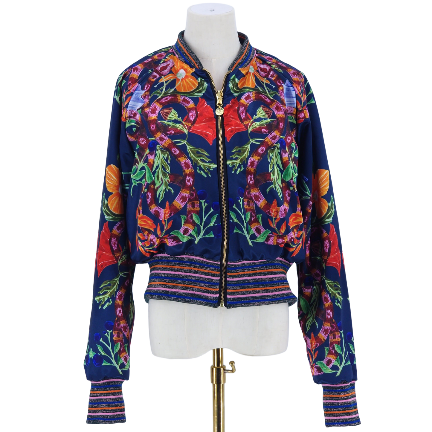 Large Pink Flying Flamingo Brocade