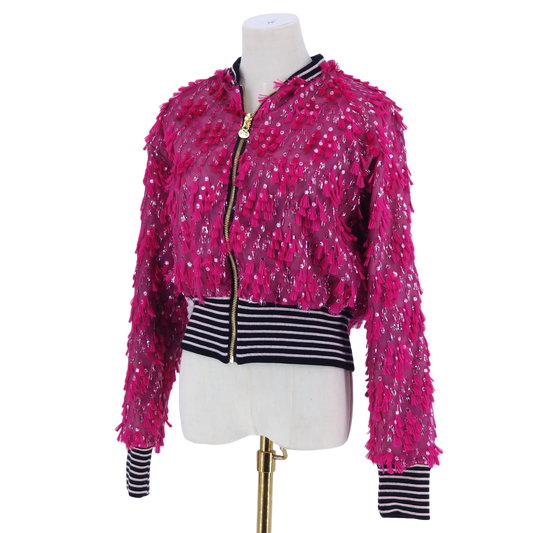 Medium Cerise Pink Fine Tassels