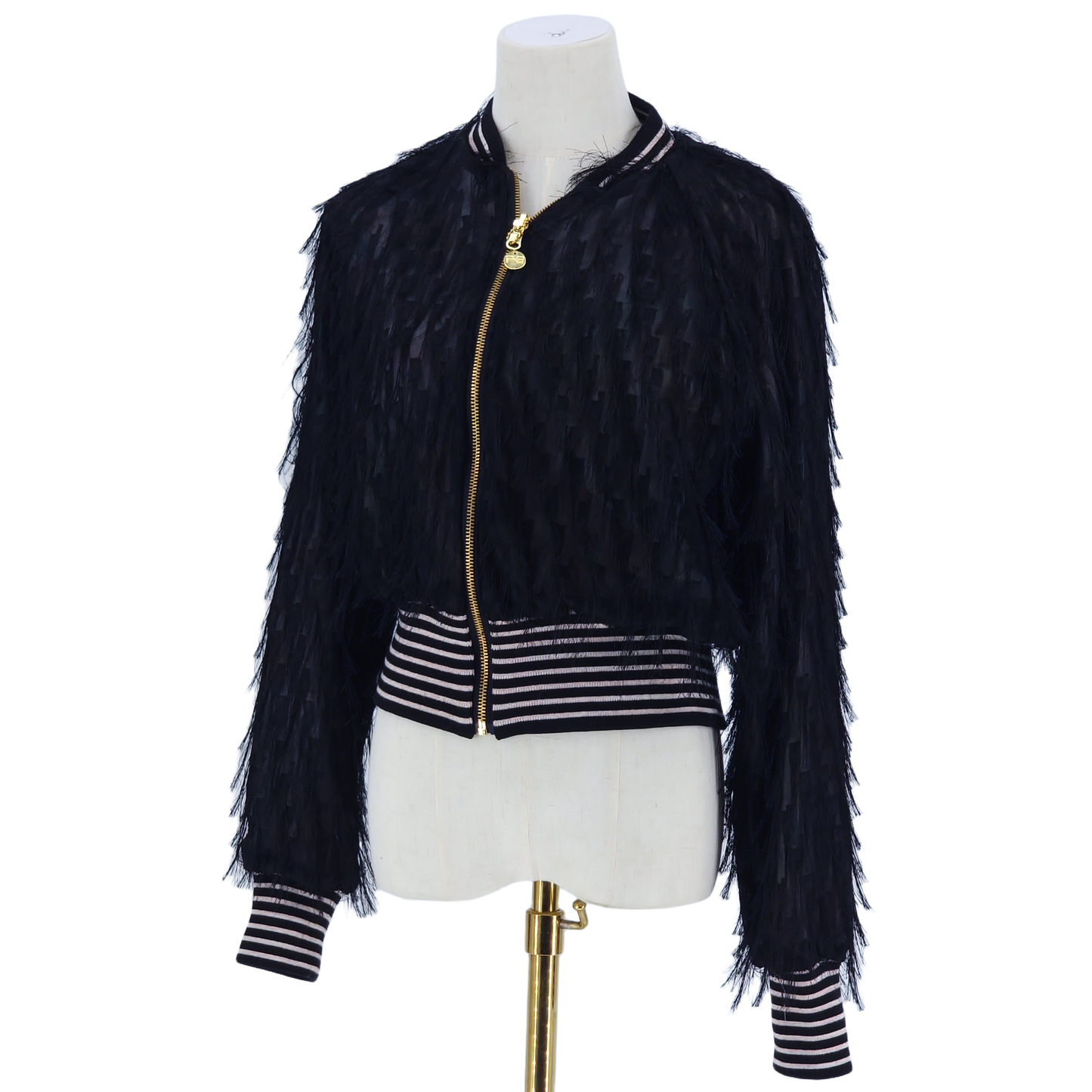 Medium Black Fine Tassels