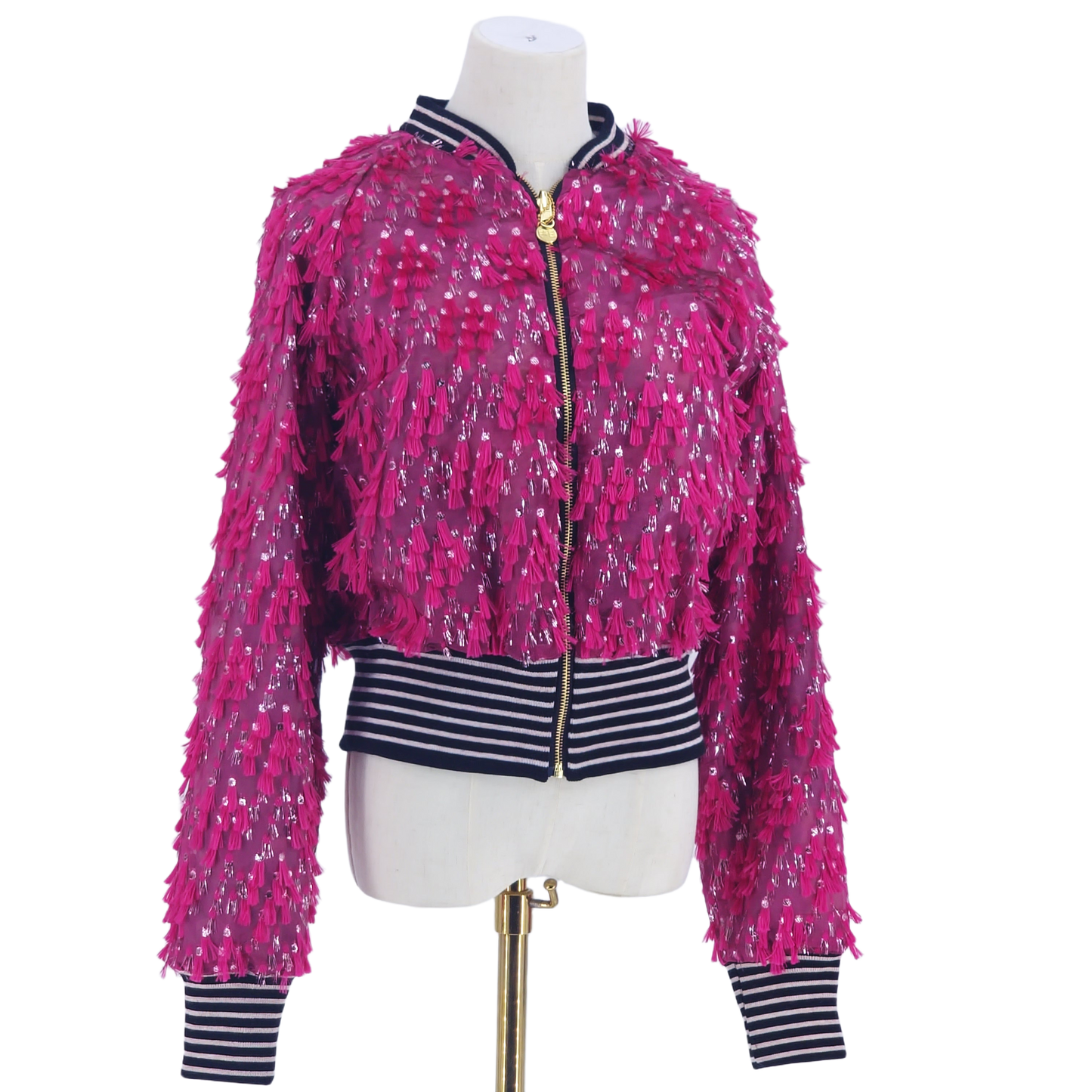 Large Cerise Fine Tassels
