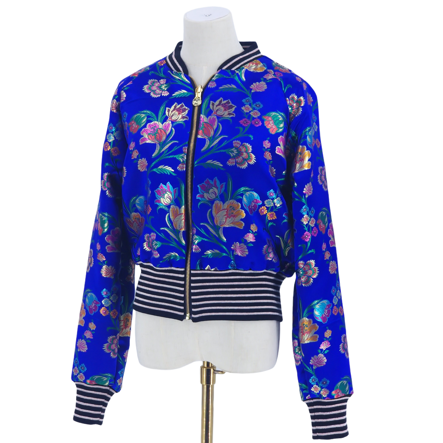 Large Electric Blue Jacquard