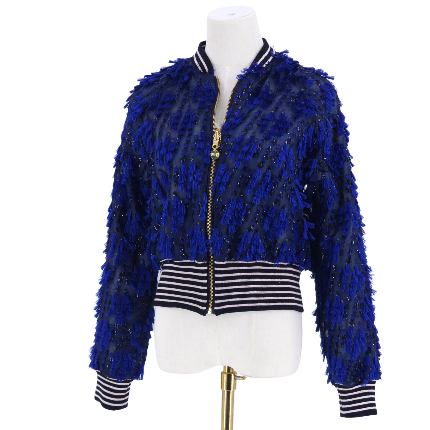 Medium Blue Fine Tassels