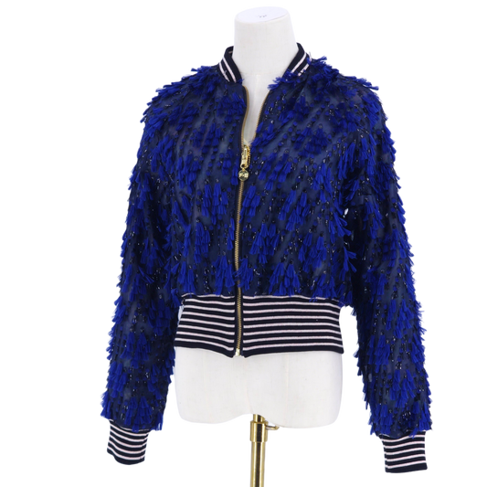 Medium Blue Fine Tassels