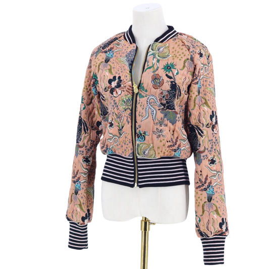 Medium Blush Peach Bunny Jacquard