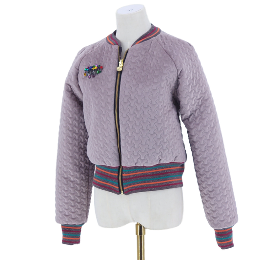 Medium Pale Pink Quilted Velvet