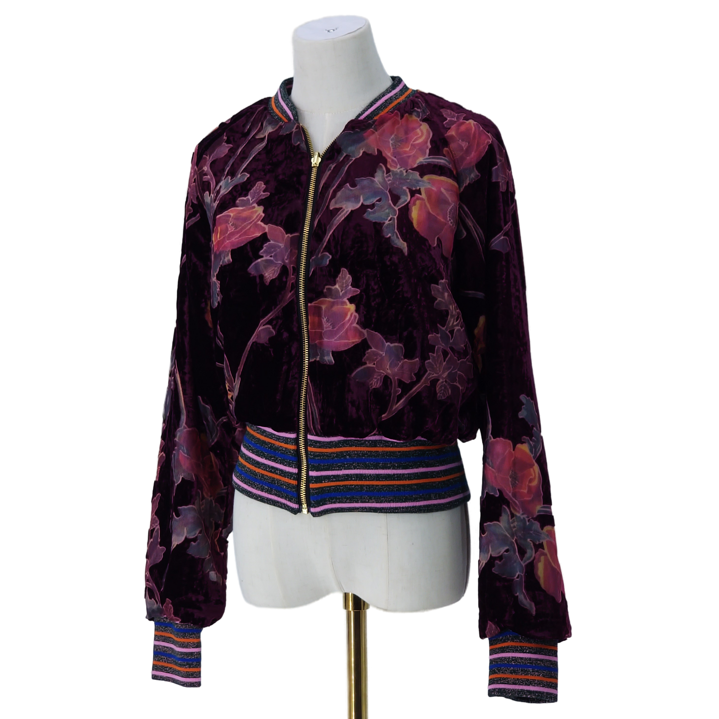 Medium Aubergine Flower Velvet