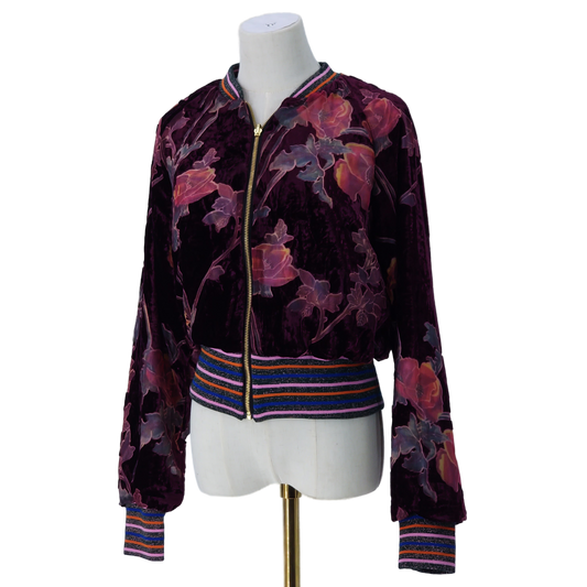 Medium Aubergine Flower Velvet