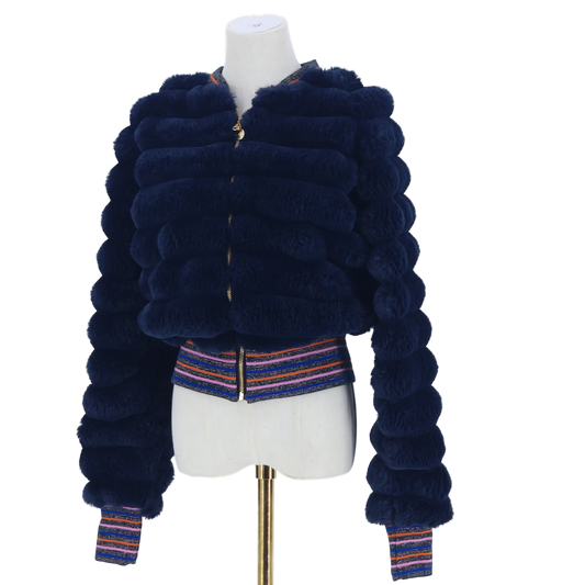 Large Navy Fur