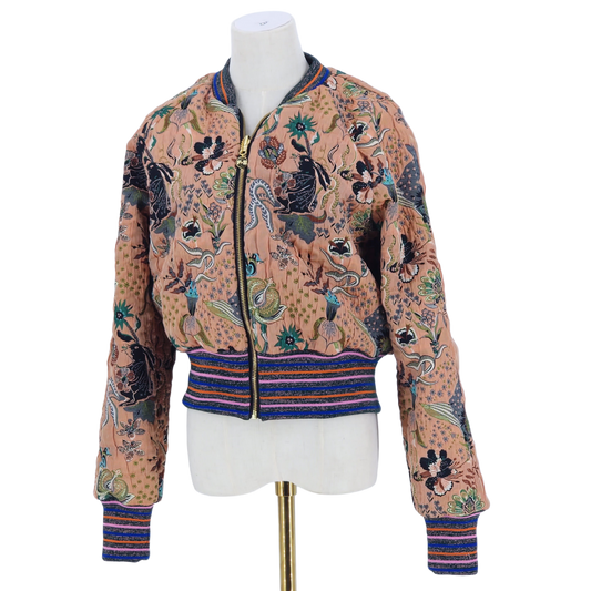 Medium Blush Peach Bunny Jacquard