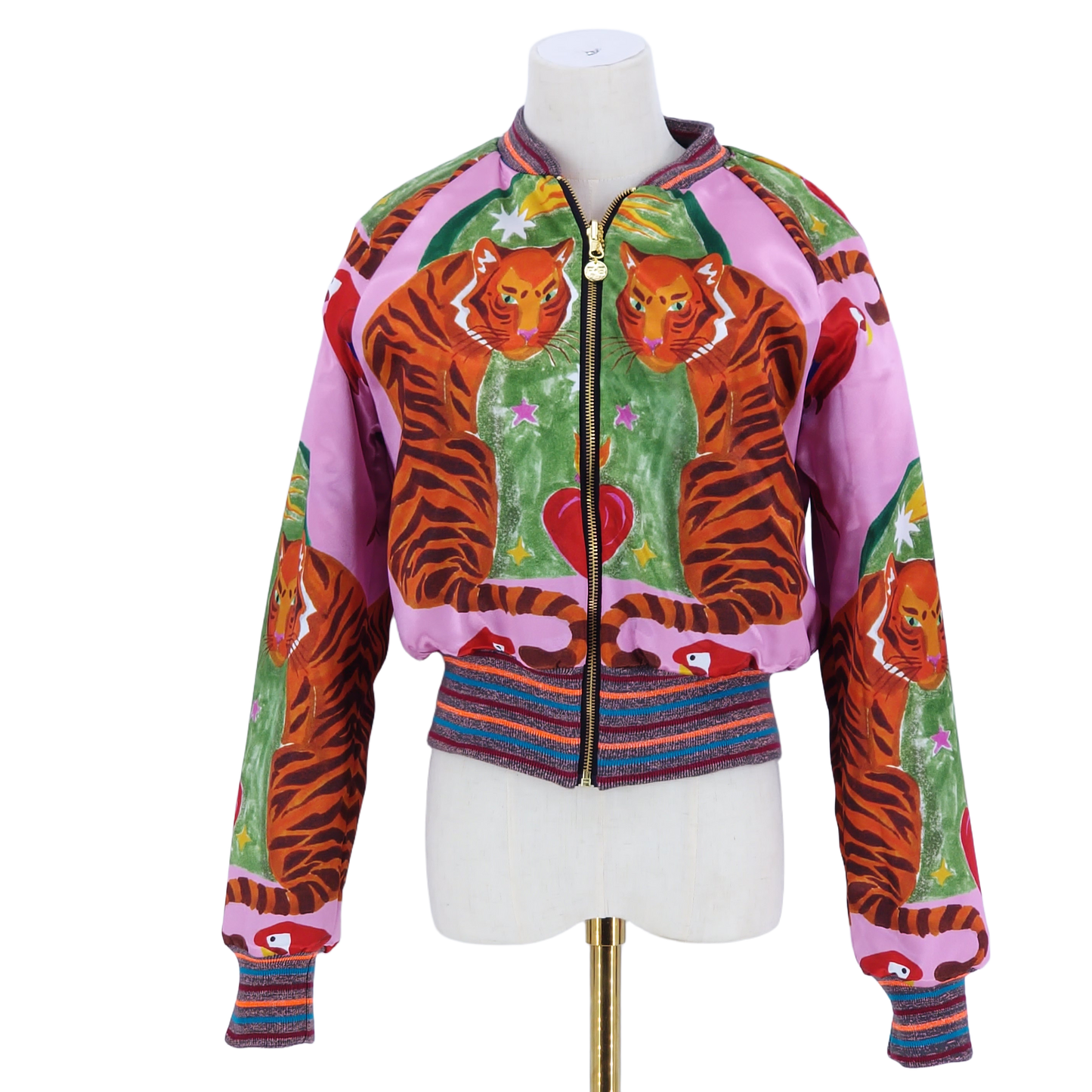 Medium Red, Purple, Orange and Gold Kente