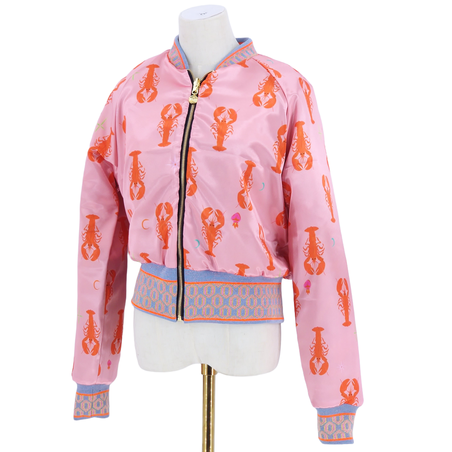 Large Peach, Orange and Yellow Jacquard