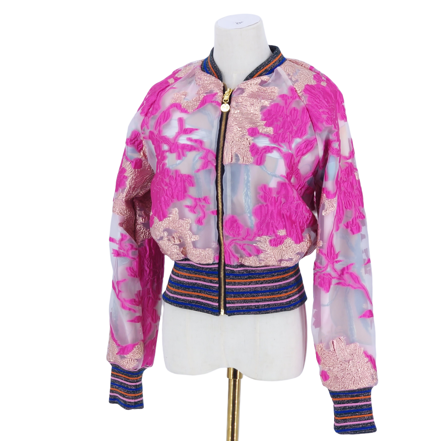Small Pink and Gold Brocade