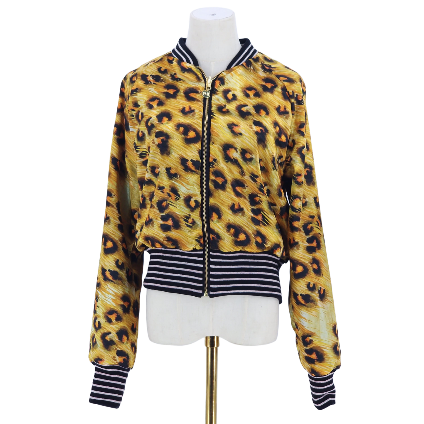 Large Black Tiger Embroidered