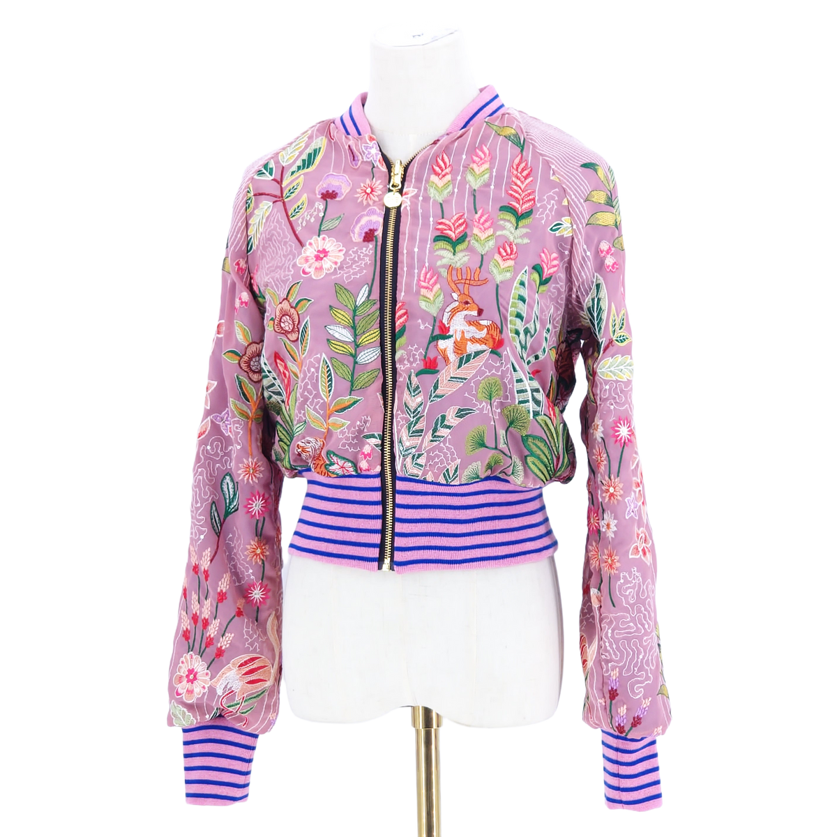 Small Pink Country Life Embroidered