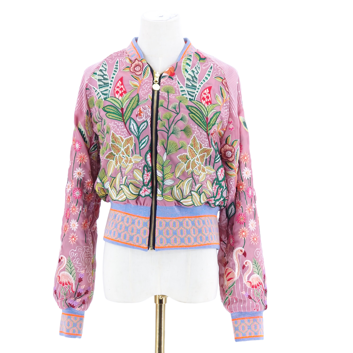 Medium Pink Country Life Embroidered