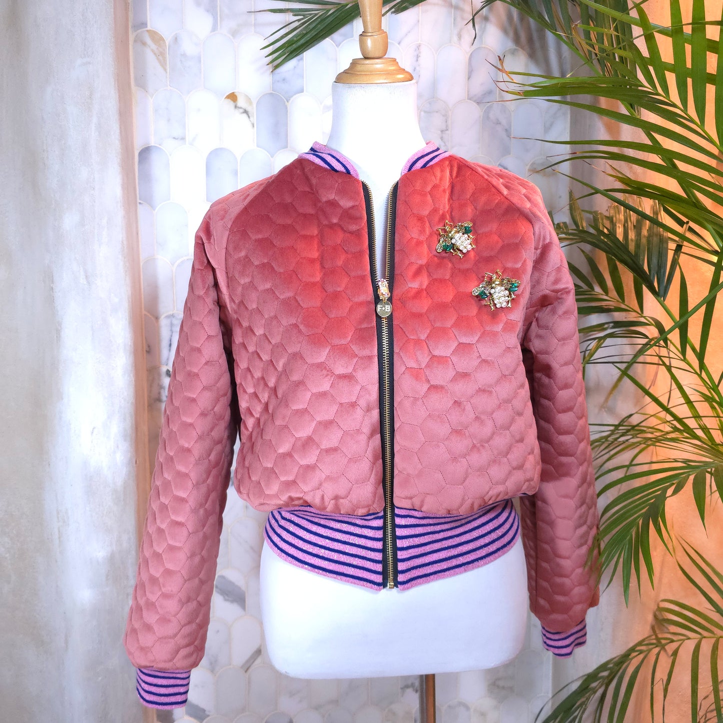 Medium Pink Quilted