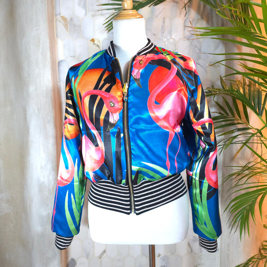 Medium Black Brocade