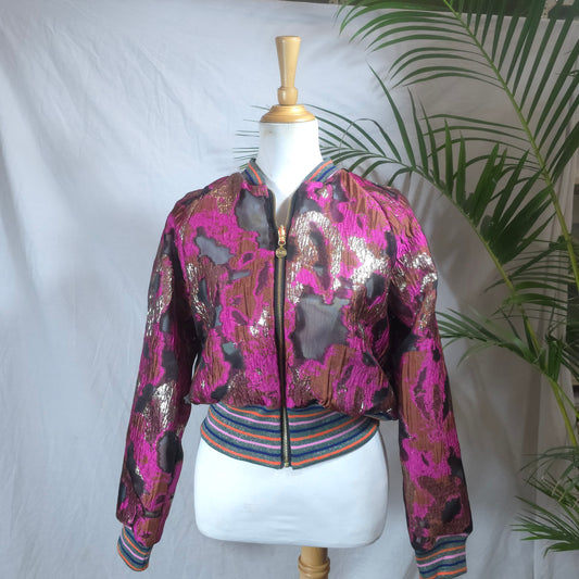 Medium Bougainvillea and Gold Brocade