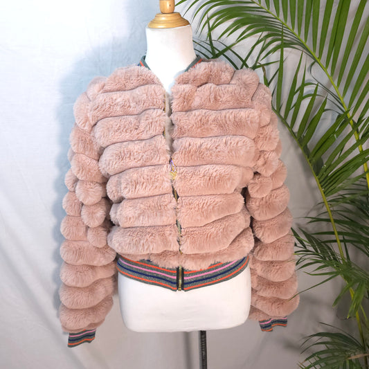 Large Dusty Pink Fur